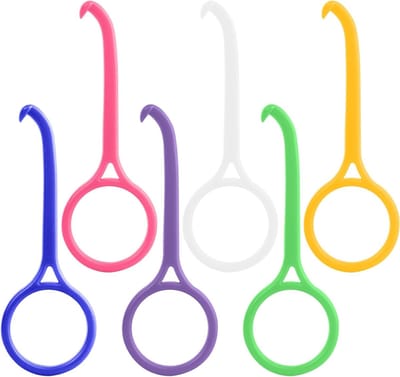 Retainer Verwijder Tool Set - 6 Stuks Ronde Aligners, Onzichtbare Tandverwijdering en Chewies in Diverse Kleuren