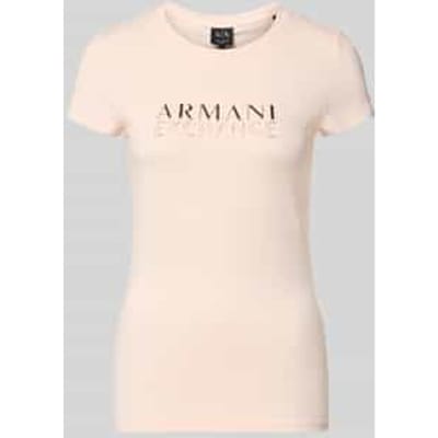T-shirt met labeldetail