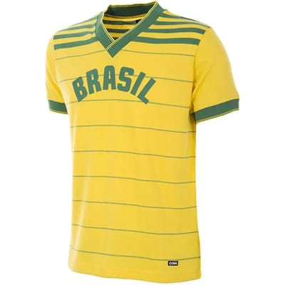 COPA Football - Brazilië 1984 - Retro Voetbalshirt - Heren - M - Geel