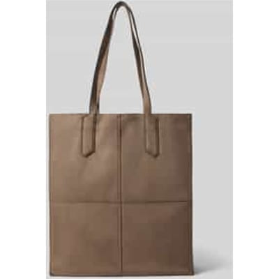 Tote tas met labeldetail model 'AMY'