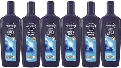 Andrélon Men Hair & Body Shampoo - 300ml - Voordeelverpakking 6 stuks