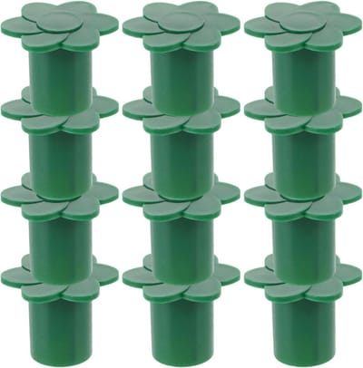 Tuinriettopkappen - Paalbeschermers - Stokken Beschermen - Kleurvast Materiaal - 40 stuks - Groen