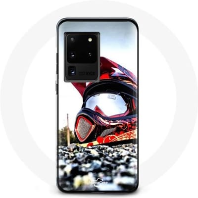 Coque - Maniacase - Samsung Galaxy S20 Ultra - Noir - Souple - MotoCross noir