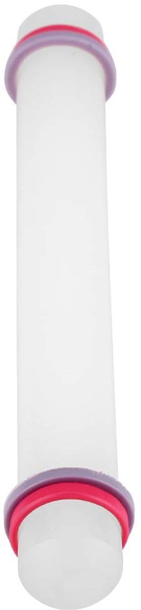 Deegroller, BuyWeek 9 inch Wit Plastic Non Stick Fondant Cake Cookie Deeg Roller met Ring Keuken Bakken Tool