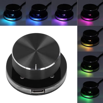 Multimedia USB Knop Met RGB Verlichting Controleeren