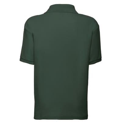 Fruit of the Loom Kinder/Kinder 65/35 Effen Piqué Poloshirt (Fles groen)