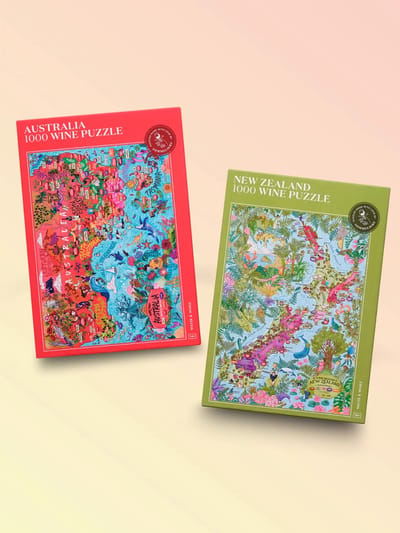 Twee puzzels - Australië & Nieuw-Zeeland - wijnlanden - wijnliefhebber - 1000 stukjes