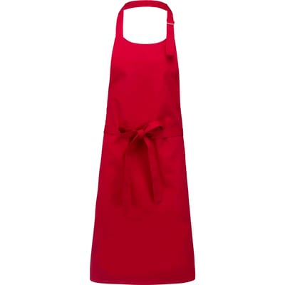 Schort/Tuniek/Werkblouse Unisex One Size Kariban Red 35% Katoen, 65% Polyester