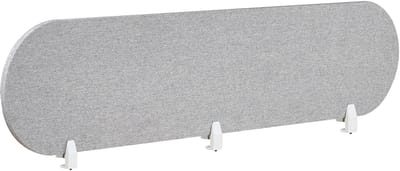 BELIANI SPARKY - Bureauscherm - Lichtgrijs - 180 x 40 cm - Polyester