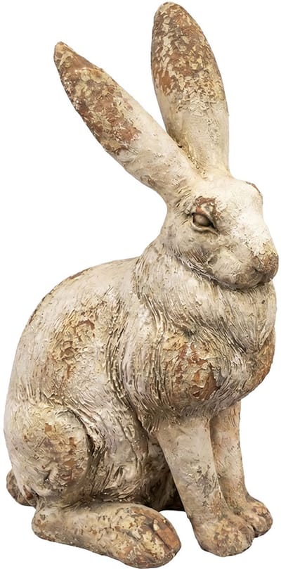 Clayre & Eef Beeld Konijn Beige Keramisch materiaal