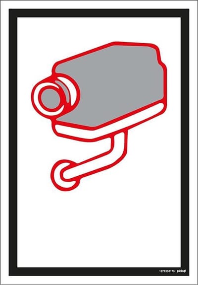 Pickup bord 23x33 cm Combinatie - Camerabewaking Belgie