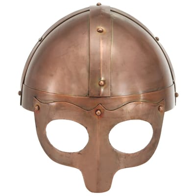 vidaXL Vikinghelm replica LARP staal koperkleurig
