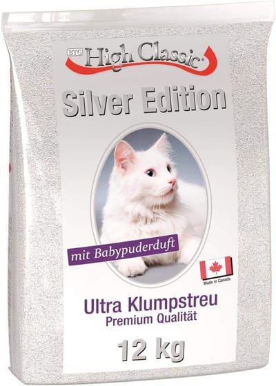 Kattenbakvulling - Kattenbak korrels - Hygiënisch Huisdier - Babypoedergeur - 12 Kilogram - Zilver
