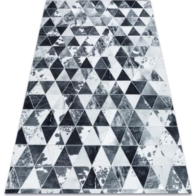 Kleden Rugsx Tapijt PATCHWORK 21722 grijs - Koeienhuid, Kolmiot 120x170 cm