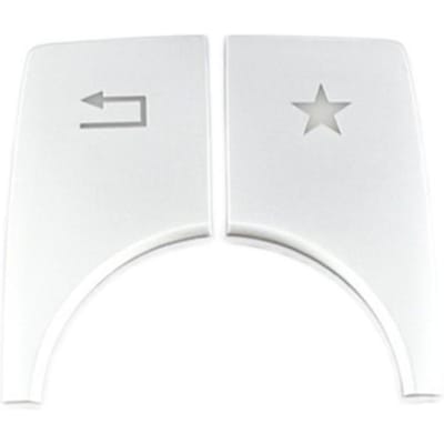2 Stuks Multimedia Schakelaar Cover Sierlijsten Voor Mercedes Benz A-Klasse W176 B-Klasse W246 white