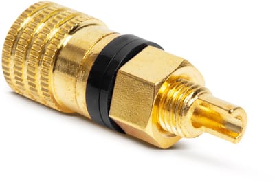 Vergulde Bananenbus 4 mm – Geïsoleerde Paneelmontage Banana Socket – Soldeeraansluiting – Zwarte Aansluitring - 1 Stuks [05244FK]