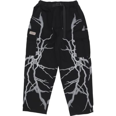 Lange Lightning-cargobroek voor heren, zwart/wit