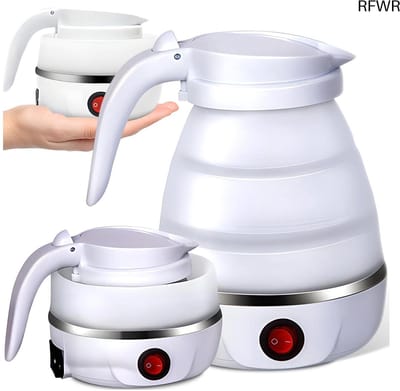 Opvouwbare Waterkoker - Reis Waterkoker - Kamperen en Reizen - Automatische Uitschakeling - 06 Liter - Wit