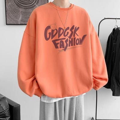 Trui Heren Ronde Hals Herfst Tiener, Trendy Lange Mouw Nieuw Losse Casual Herfstkleding Heren Pullover 5XL