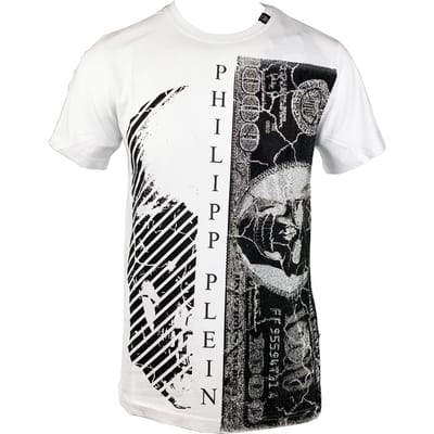 Philipp Plein MTK1448 "Geld" 01 Wit T-shirt