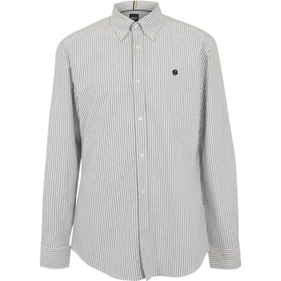 Boss H-Roan Oxford Overhemd (Donkerblauw/Grijs)