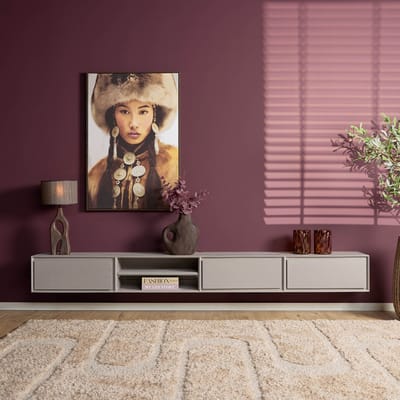 Starfurn - Tv meubel Ambiance - Taupe - 35x240x30 cm