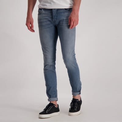 Cars Dust Heren Skinny Fit Jeans Gray - Maat W27 X L32