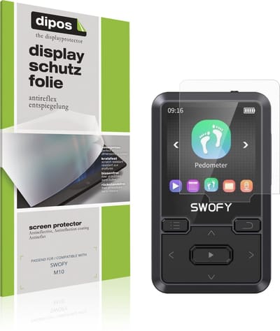 dipos – 4x Matte Beschermfolie geschikt voor SWOFY M10 | Krasbestendige & antireflecterende Screenprotector Ultra-Thin