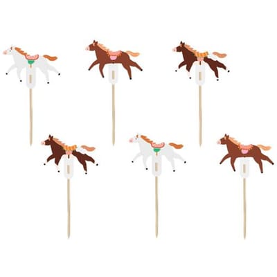 Paarden Multicolor - 6 stuks