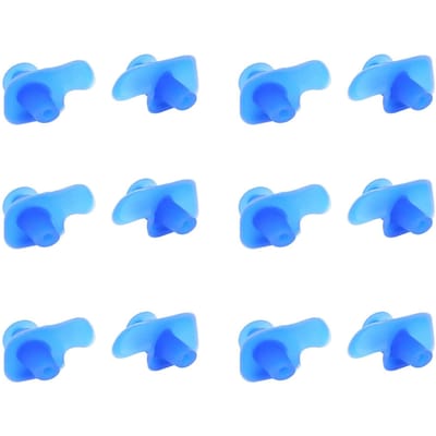 6 Paires Bouchons d'Oreilles en Silicone Spirale pour Natation Plongée Professionnel Adulte Anti-Poussière(Bleu ) bleu
