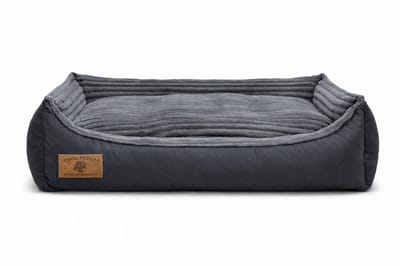 XXL Hondenbed & Kattenbed – Zacht, Comfortabel en Gevuld – Geschikt voor Grote Honden – Gestepte Mand 120x80 cm, grafiet