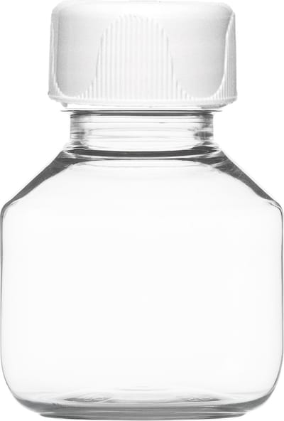 Lege Plastic Fles 50 ml PET - Transparant - met witte dop - set van 10 stuks - navulbaar - leeg