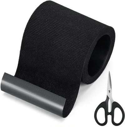 Dailygoods- Weefselreparatietape 10 cm x 2 m - Zelfklevende Stof - Waterdicht - Scheurvast - Voor Kleding/Tenten - Inclusief Schaar - Textielreparatietape