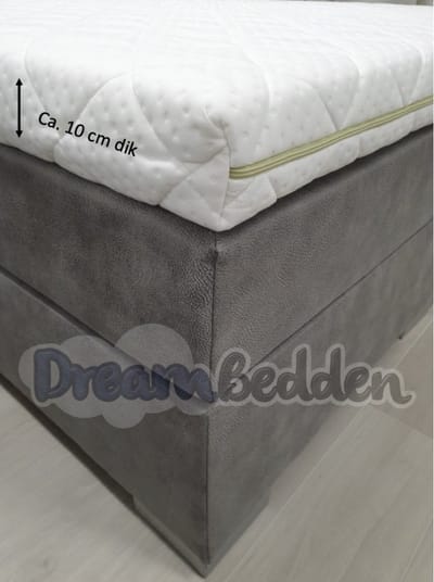 Topdekmatras - Topper 100x200 - HR60 koudschuim - Bamboo - 10 cm dik - Medium/stevig