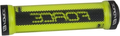 Fiets Handgrepen - Fietsgrepen Stuur - Comfortabel Fietsen - Schroefbaar Dubbel Slot - 128 mm Lengte - Geel Zwart