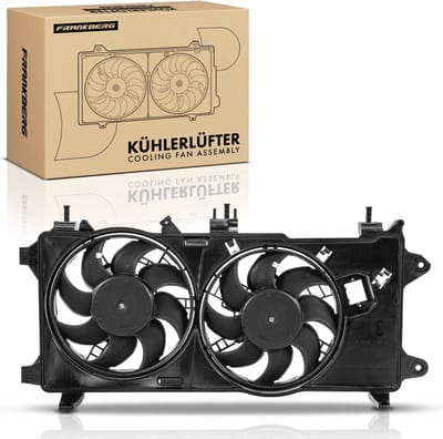 Frankberg 1x Motorradiator dubbelventilator