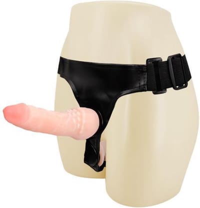 Double Ultra Penetration Strap-On Flesh