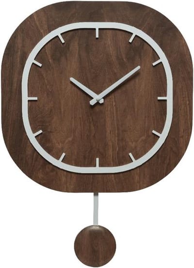 Klok mdf W40-H56cm bruin