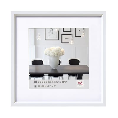 Walther Steel Style - Kunststof lijst - Fotoformaat 20x20 cm - Wit