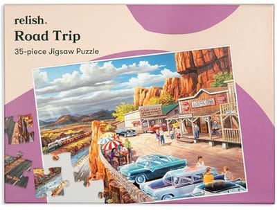 35-delige roadtrip puzzel voor ouderen met Dementie en Alzheimer