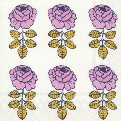 Servetten "Vihkiruusu White" 33x33 cm