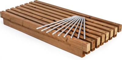 Witbosch - Perkrand - Uitbreidbare houten kantopsluiting - 828 cm