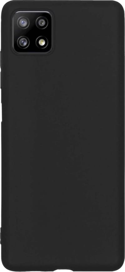 Hoes - Geschikt voor Samsung Galaxy A22 5G - Sterk & Shockproof - Hoesje Cover - Siliconen Case - Zwart