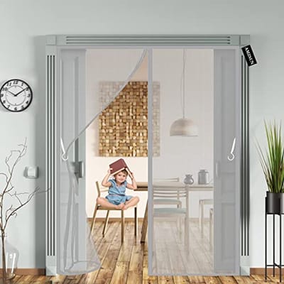 Magnetische Hordeur 185 x 200 cm - Zelfsluitende Vliegengaas Balkondeur voor Binnen en Buiten