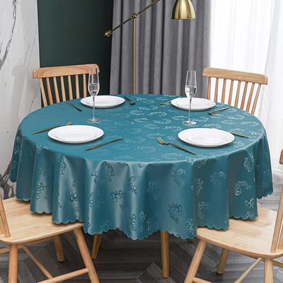 Nieuw Modern Banket Hotel Rond Tafelkleed Meerkleurig Bedrukt Tafelzeil Waterdicht Oliebestendig Wasbare Tafelhoes 180cm round 1pcs