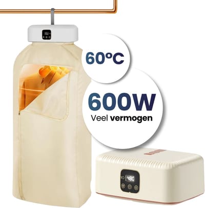 Velomira® Mini Droger - Elektrische Wasdroger - Mini Opvouwbare Wasdroger - Wasdroger - Wasdroger Voor Studenten, Camping & Reizen – Met Timer