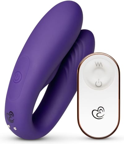 EasyToys - Koppel Vibrator met Afstandsbediening - Vibrator - Sex Toys voor Mannen en Vrouwen - Vibrators - Dildo - Vibrators voor Vrouwen en Mannen - G-Spot Vibrator - Clitoris Stimulator - Paars