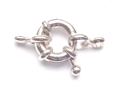 Art & Pearls Boeisluitingen 9 mm – Voordeelpakket 20 Stuks – Platinum Plated – Anti-allergisch – Sieradensluitingen voor Hobby & Sieraden Make