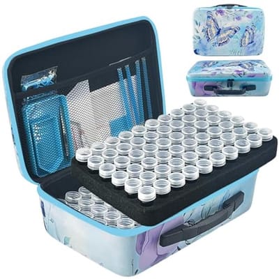 Opbergcontainers voor Diamond Painting en Sieraden - 120 Sleuven voor Kunstaccessoires en Gereedschap