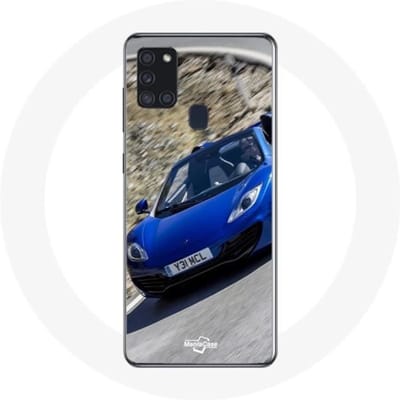 Coque - McLaren - Galaxy A21S - Formule 1 - Bleu - Coque Rigide bleu